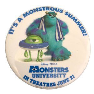 Disney Pixar Monsters University Movie Button